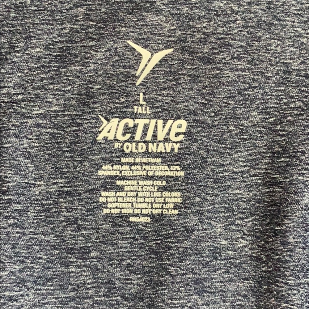 NWOT Old Navy Active Heathered Blue Zip Up - Picture 7 of 10